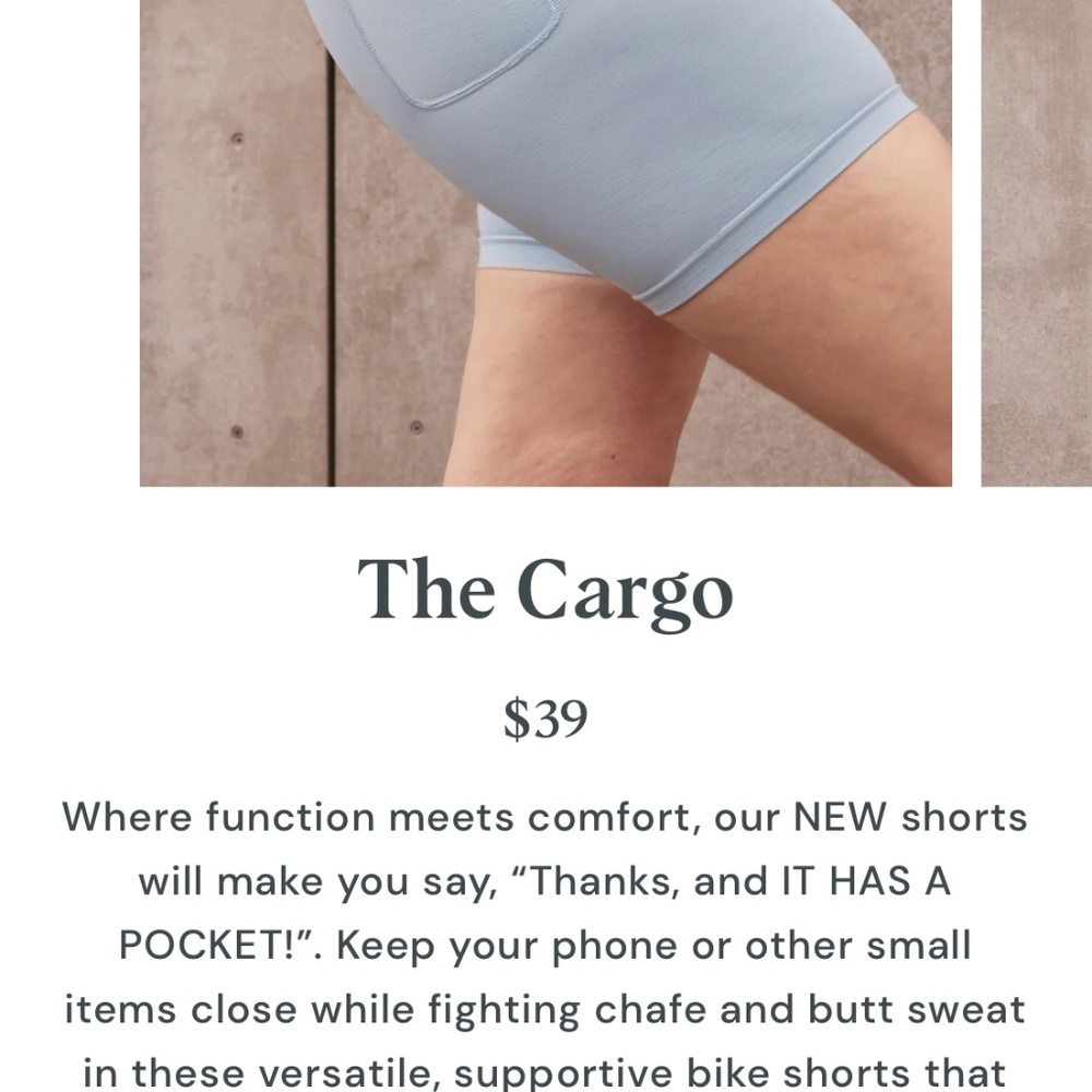 Liner shorts with pocket